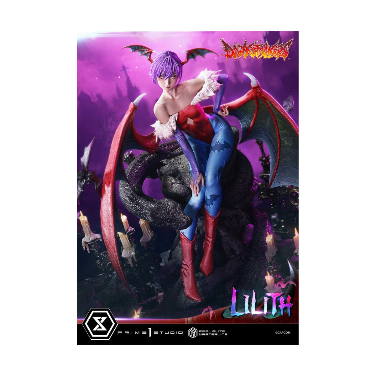 Prime 1 Studio - Darkstalkers Lilith Versione Bonus Serie Real Elite Masterline 1/4
