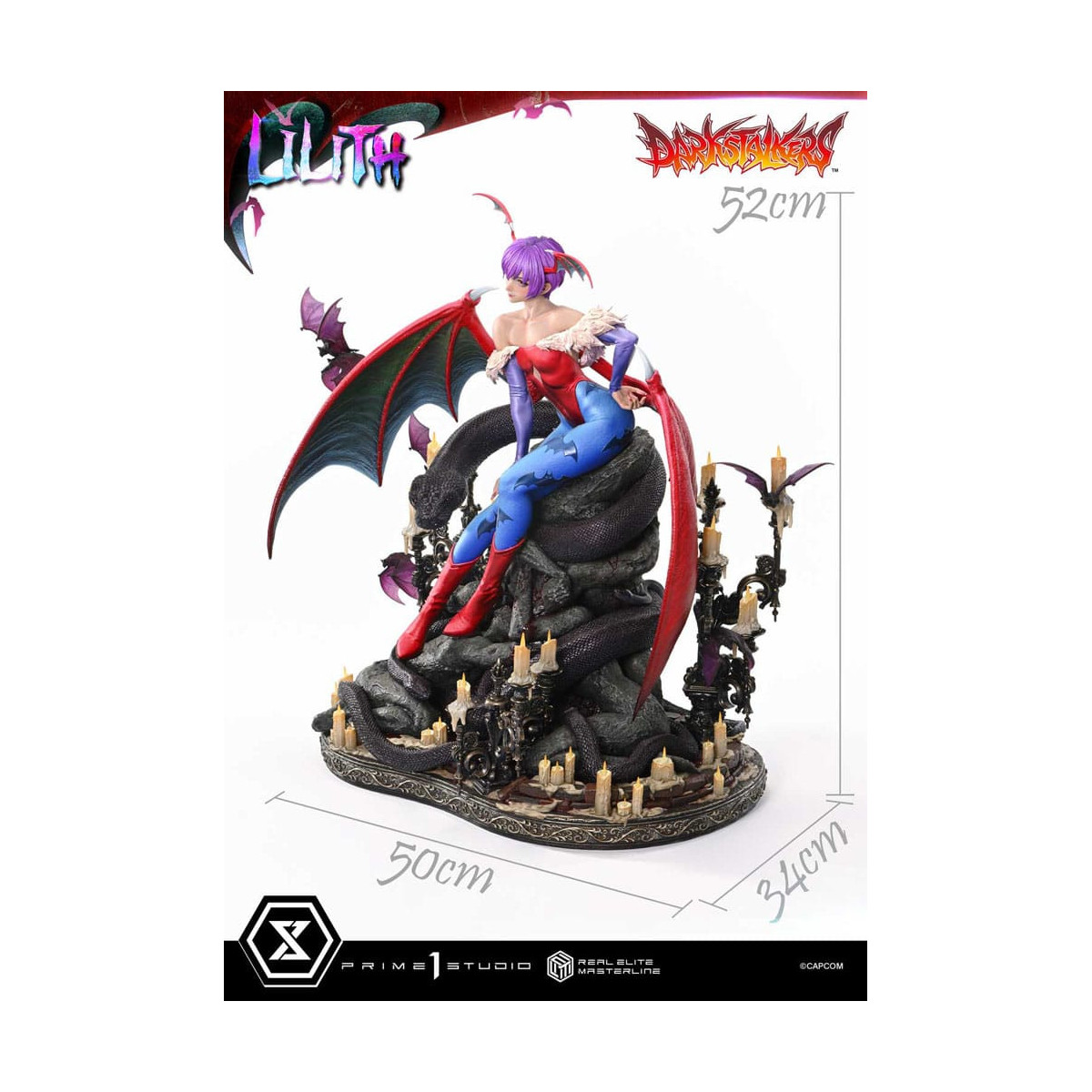 Prime 1 Studio - Darkstalkers Lilith Versione Bonus Serie Real Elite Masterline 1/4