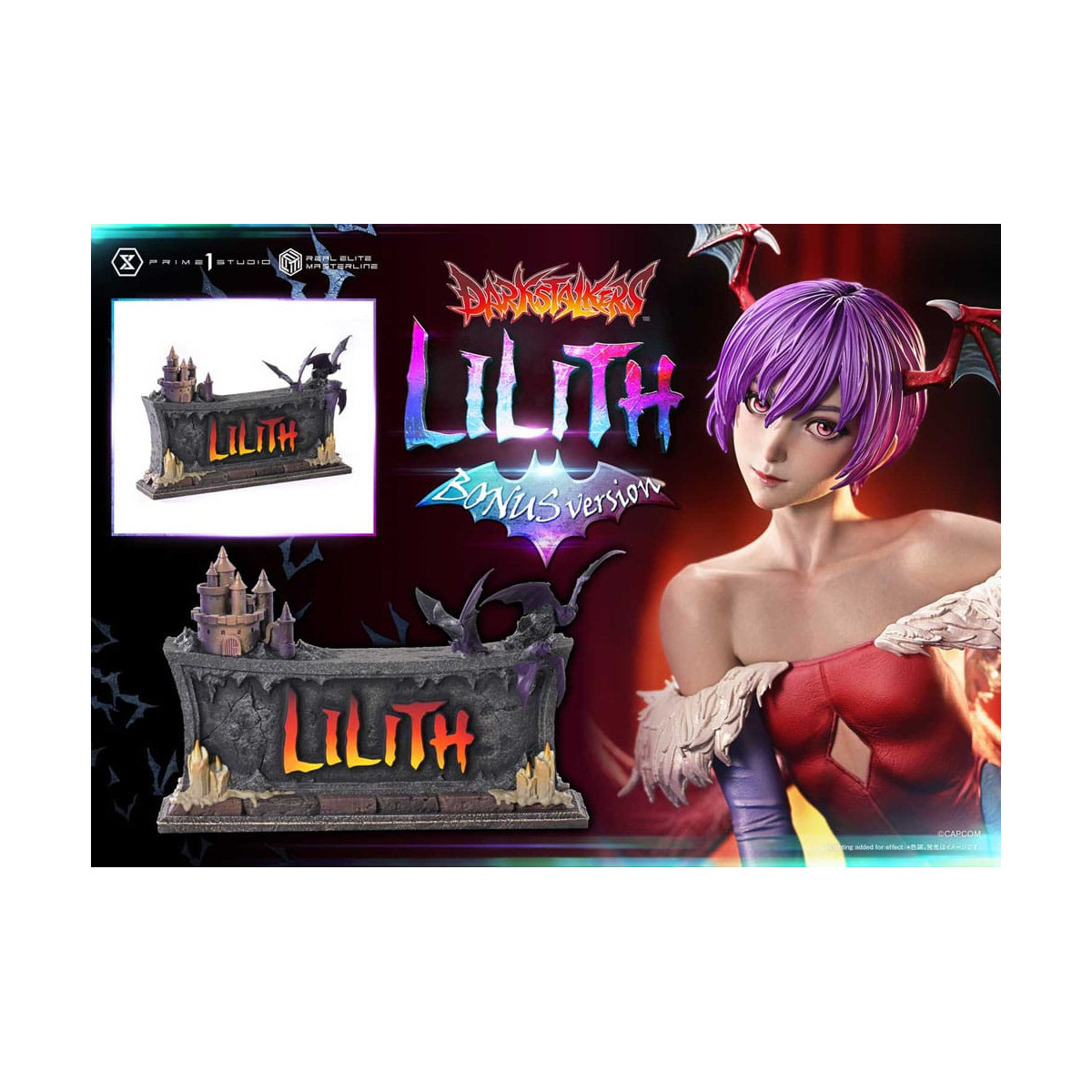 Prime 1 Studio - Darkstalkers Lilith Versione Bonus Serie Real Elite Masterline 1/4