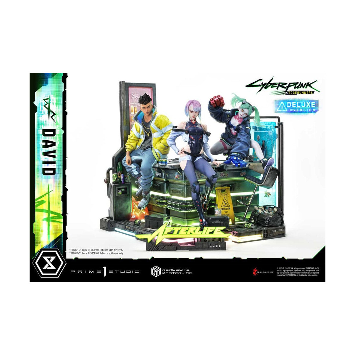 Prime 1 Studio - Cyberpunk: Edgerunners - David Deluxe Versione Bonus Serie Real Elite Masterline 1/4