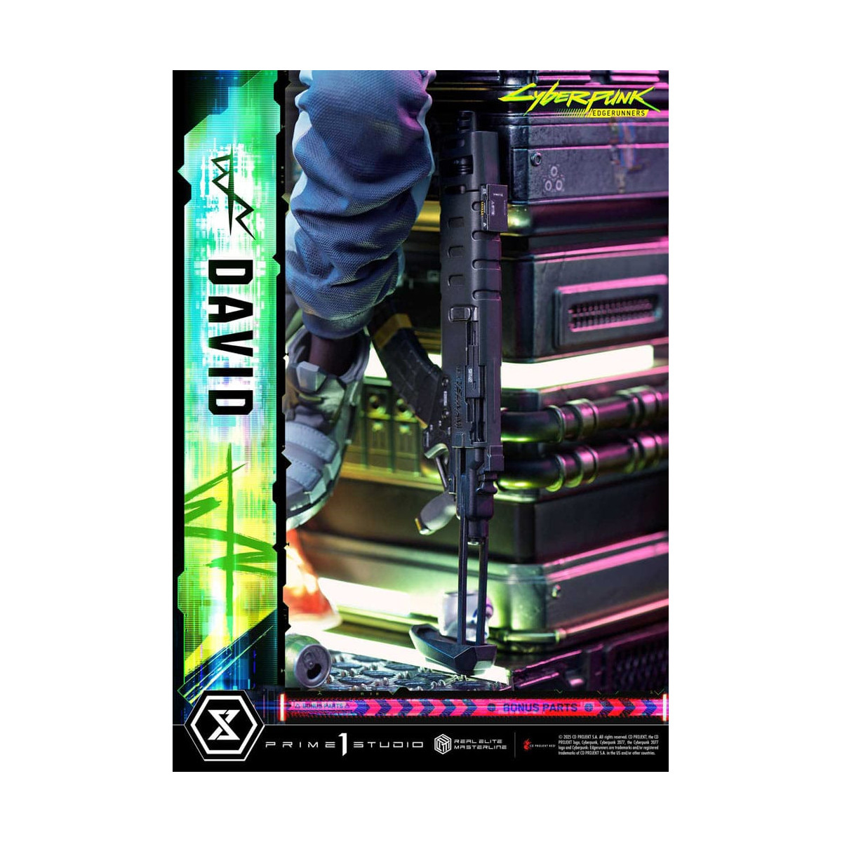 Prime 1 Studio - Cyberpunk: Edgerunners - David Deluxe Versione Bonus Serie Real Elite Masterline 1/4
