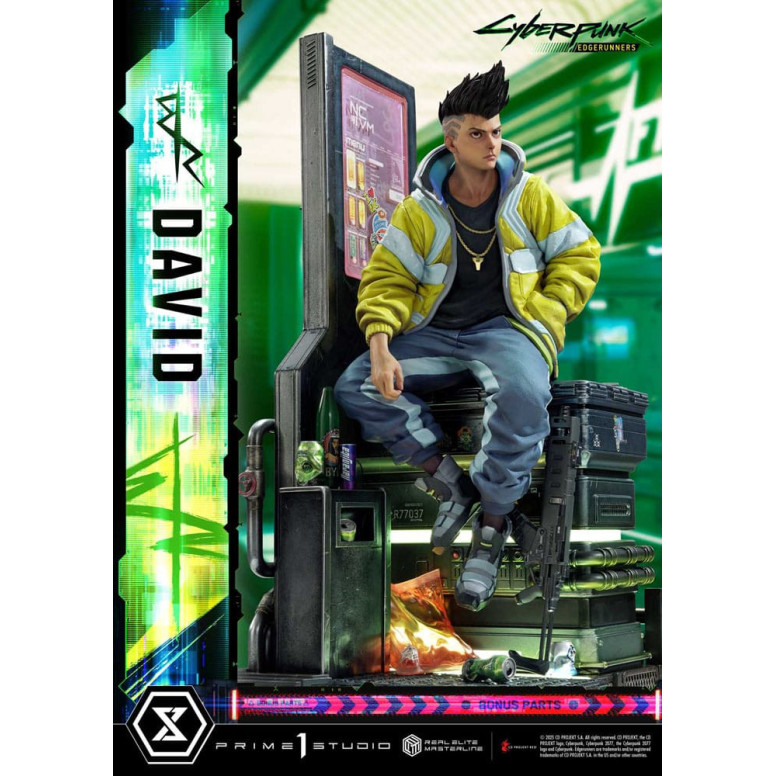 Prime 1 Studio - Cyberpunk: Edgerunners - David Deluxe Versione Bonus Serie Real Elite Masterline 1/4