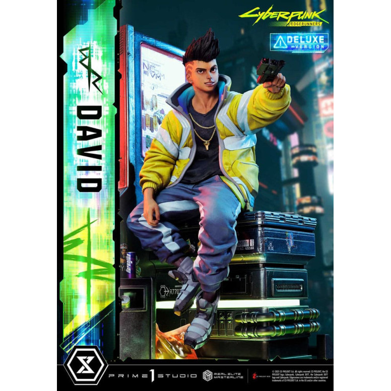 Prime 1 Studio - Cyberpunk: Edgerunners - David Deluxe Versione Bonus Serie Real Elite Masterline 1/4