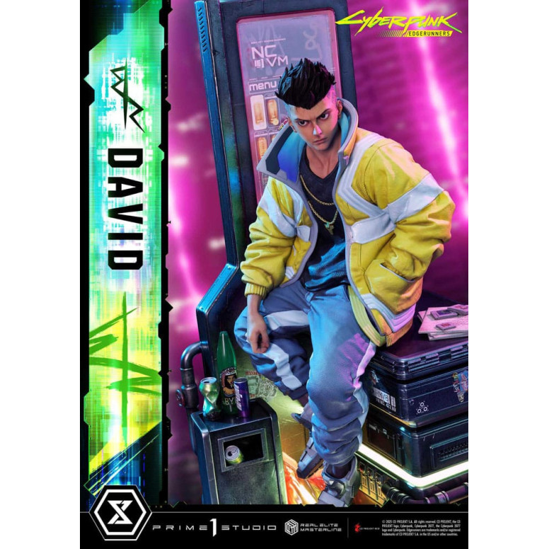 Prime 1 Studio - Cyberpunk: Edgerunners - David Deluxe Versione Bonus Serie Real Elite Masterline 1/4