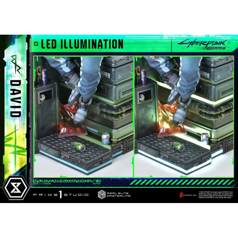 Prime 1 Studio - Cyberpunk: Edgerunners - David Deluxe Versione Bonus Serie Real Elite Masterline 1/4