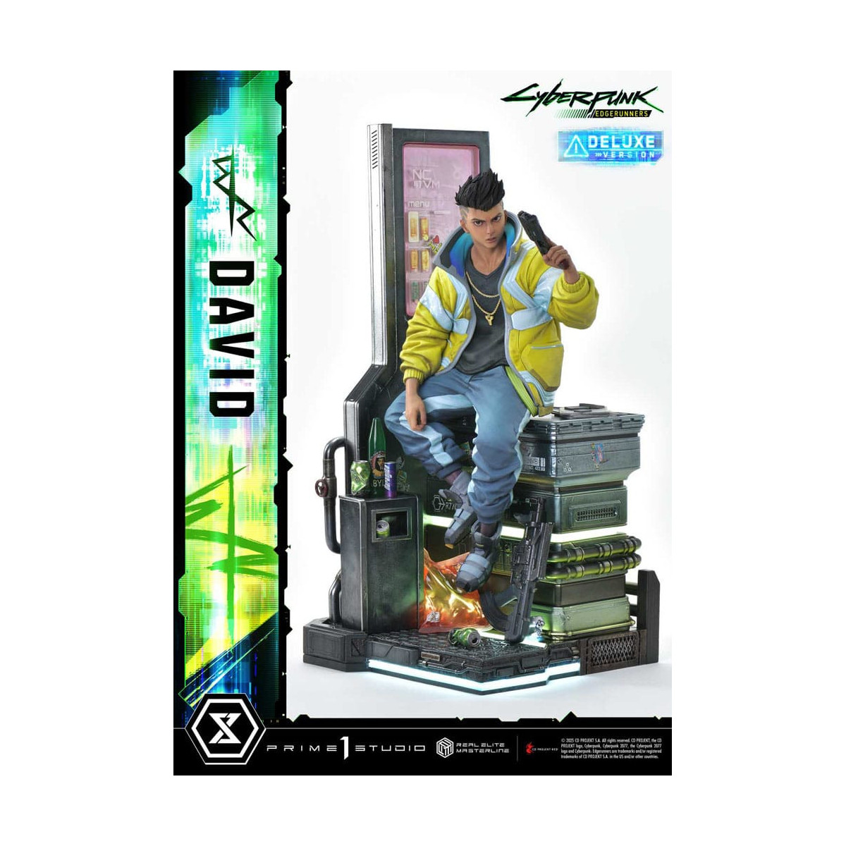 Prime 1 Studio - Cyberpunk: Edgerunners - David Deluxe Versione Bonus Serie Real Elite Masterline 1/4