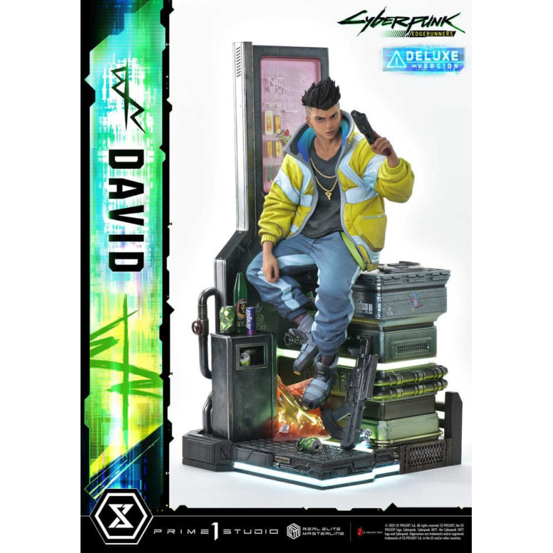Prime 1 Studio - Cyberpunk: Edgerunners - David Deluxe Versione Bonus Serie Real Elite Masterline 1/4