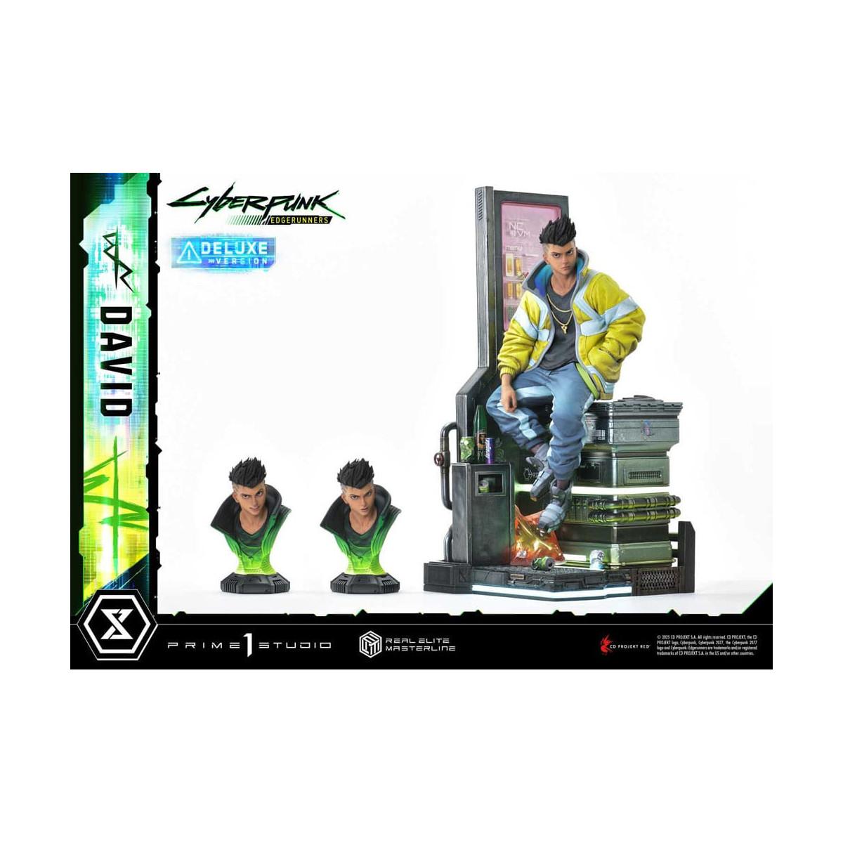 Prime 1 Studio - Cyberpunk: Edgerunners - David Deluxe Versione Bonus Serie Real Elite Masterline 1/4