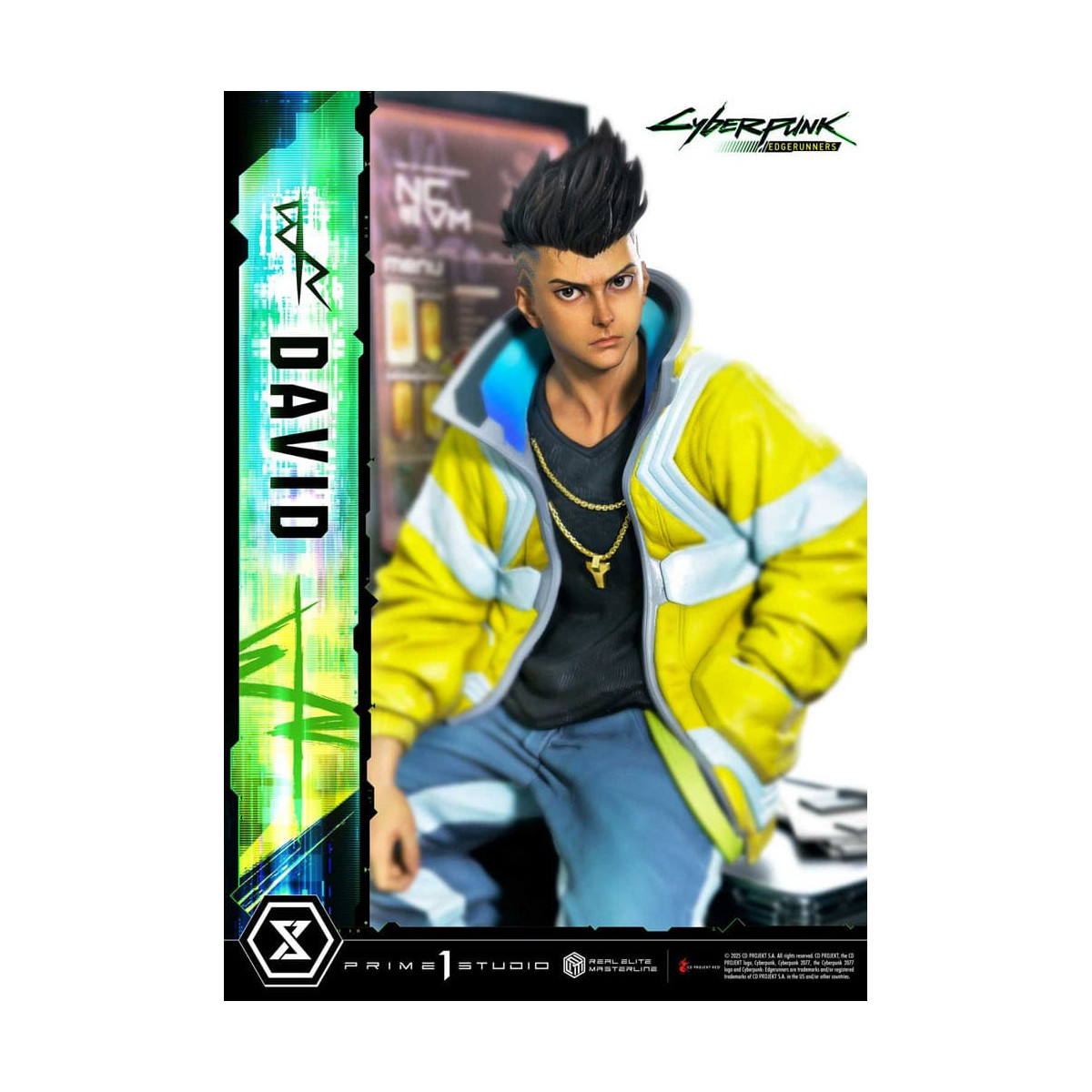 Prime 1 Studio - Cyberpunk: Edgerunners - David Deluxe Versione Bonus Serie Real Elite Masterline 1/4