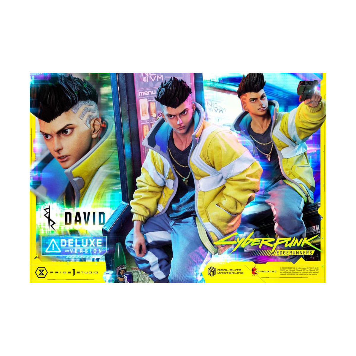 Prime 1 Studio - Cyberpunk: Edgerunners - David Deluxe Versione Bonus Serie Real Elite Masterline 1/4