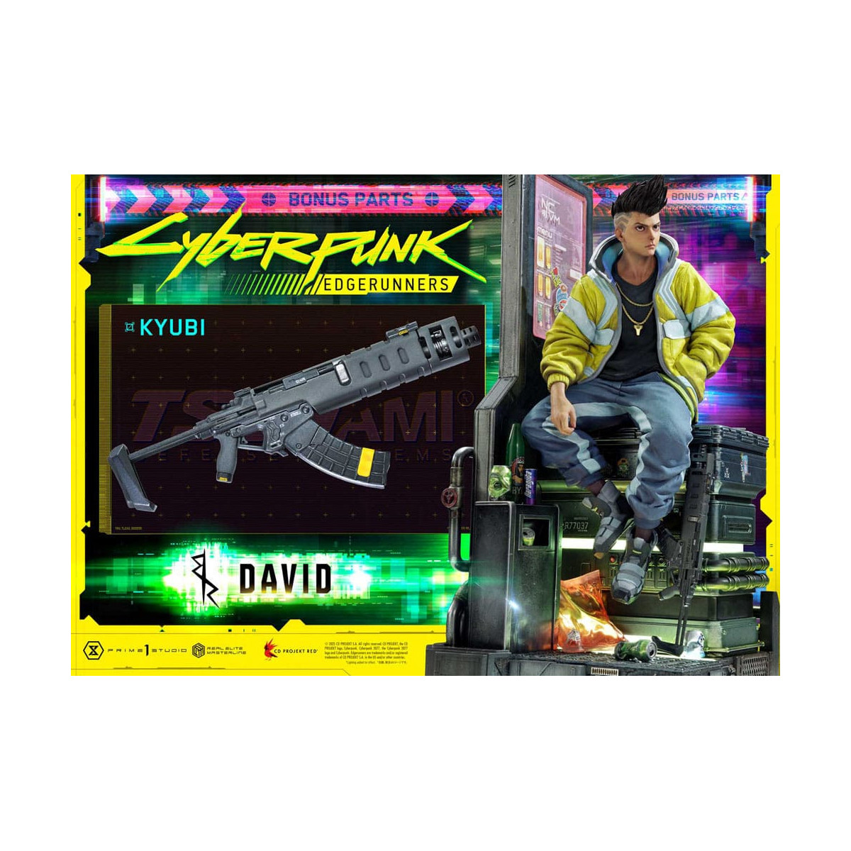 Prime 1 Studio - Cyberpunk: Edgerunners - David Deluxe Versione Bonus Serie Real Elite Masterline 1/4