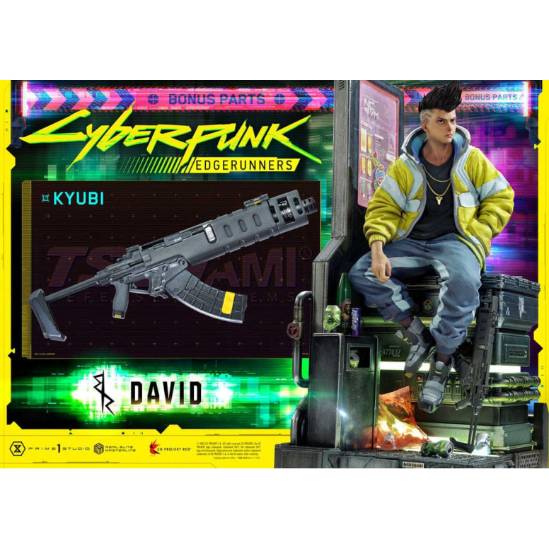 Prime 1 Studio - Cyberpunk: Edgerunners - David Deluxe Versione Bonus Serie Real Elite Masterline 1/4