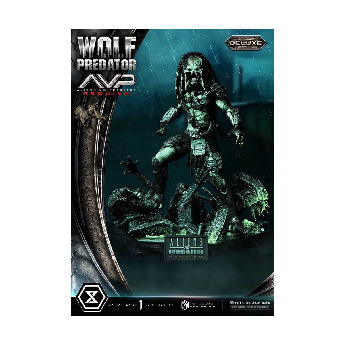 Prime 1 Studio - Alien vs. Predator Requiem - Wolf Predator Deluxe Bonus Ver. Serie Masterline Real Elite 1/3