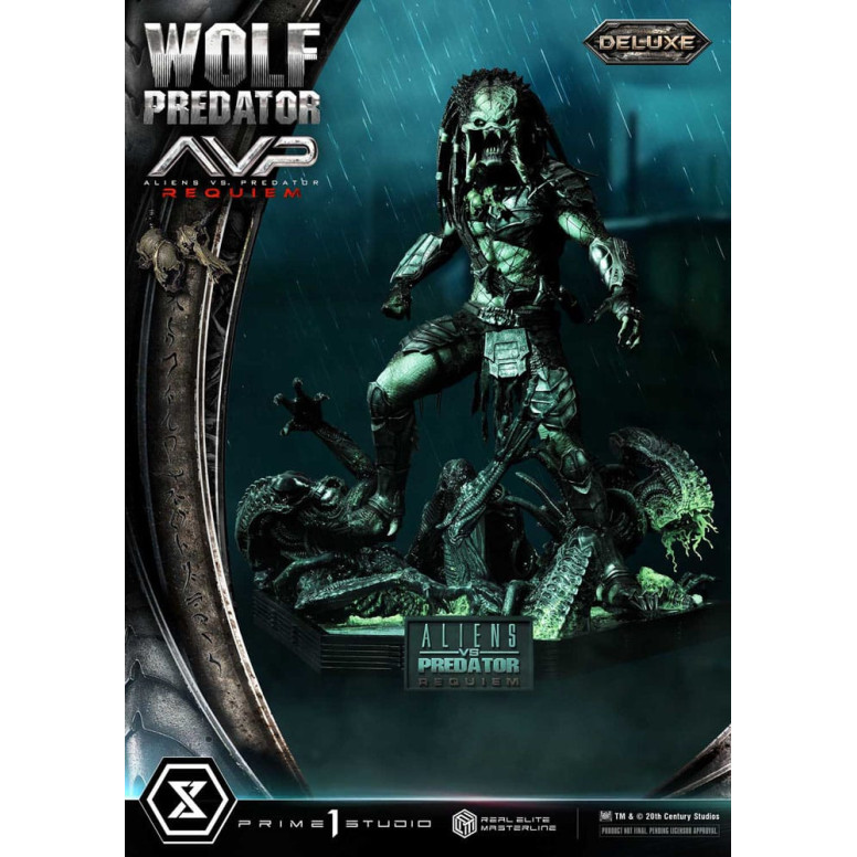 Prime 1 Studio - Alien vs. Predator Requiem - Wolf Predator Deluxe Bonus Ver. Serie Masterline Real Elite 1/3