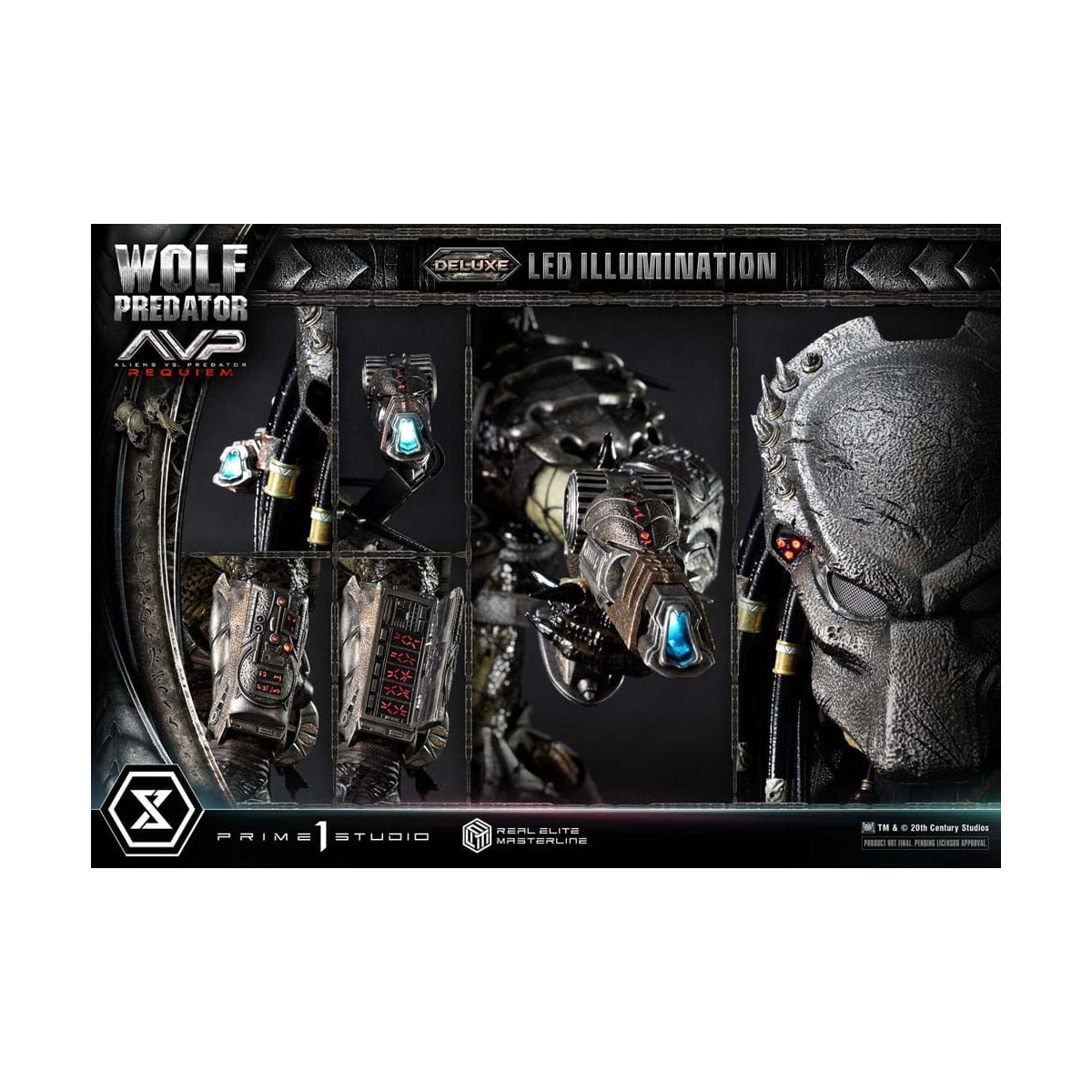Prime 1 Studio - Alien vs. Predator Requiem - Wolf Predator Deluxe Bonus Ver. Serie Masterline Real Elite 1/3