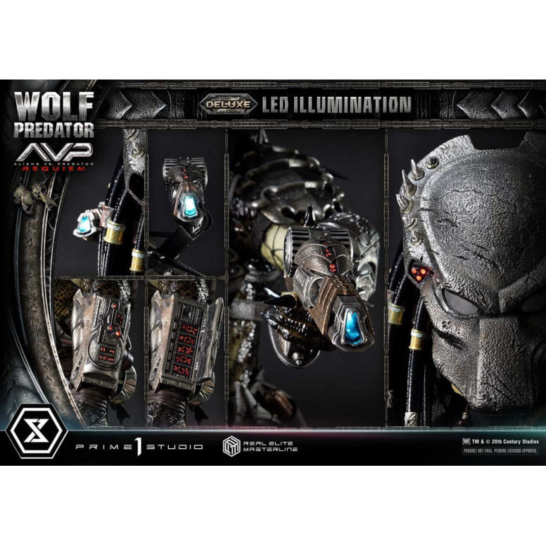 Prime 1 Studio - Alien vs. Predator Requiem - Wolf Predator Deluxe Bonus Ver. Serie Masterline Real Elite 1/3