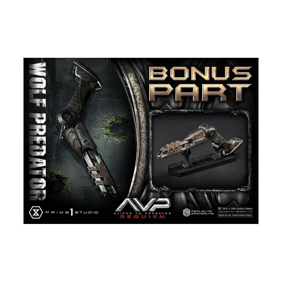 Prime 1 Studio - Alien vs. Predator Requiem - Wolf Predator Deluxe Bonus Ver. Serie Masterline Real Elite 1/3