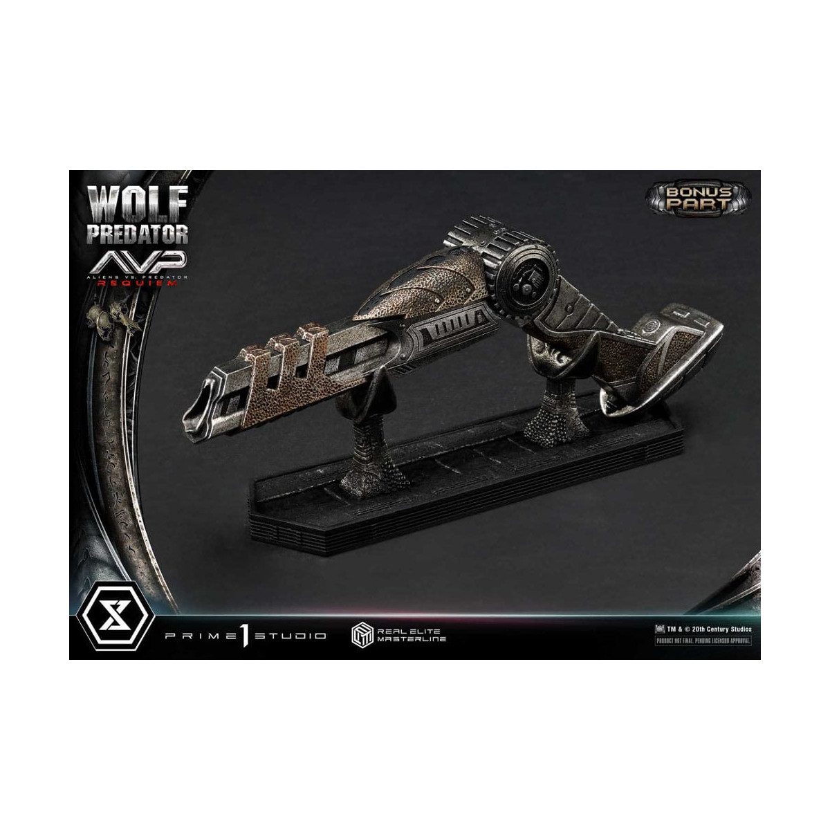 Prime 1 Studio - Alien vs. Predator Requiem - Wolf Predator Deluxe Bonus Ver. Serie Masterline Real Elite 1/3