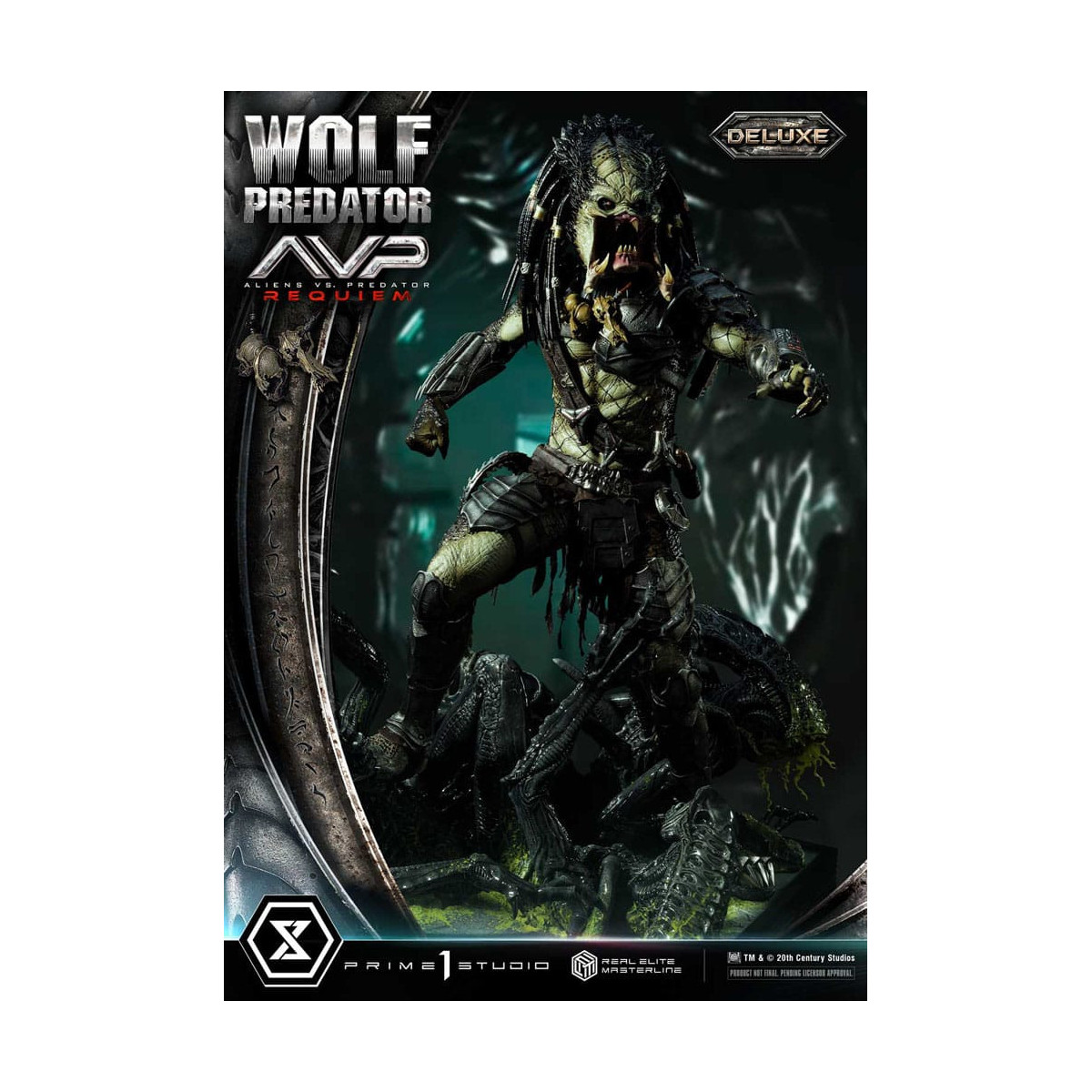 Prime 1 Studio - Alien vs. Predator Requiem - Wolf Predator Deluxe Bonus Ver. Serie Masterline Real Elite 1/3