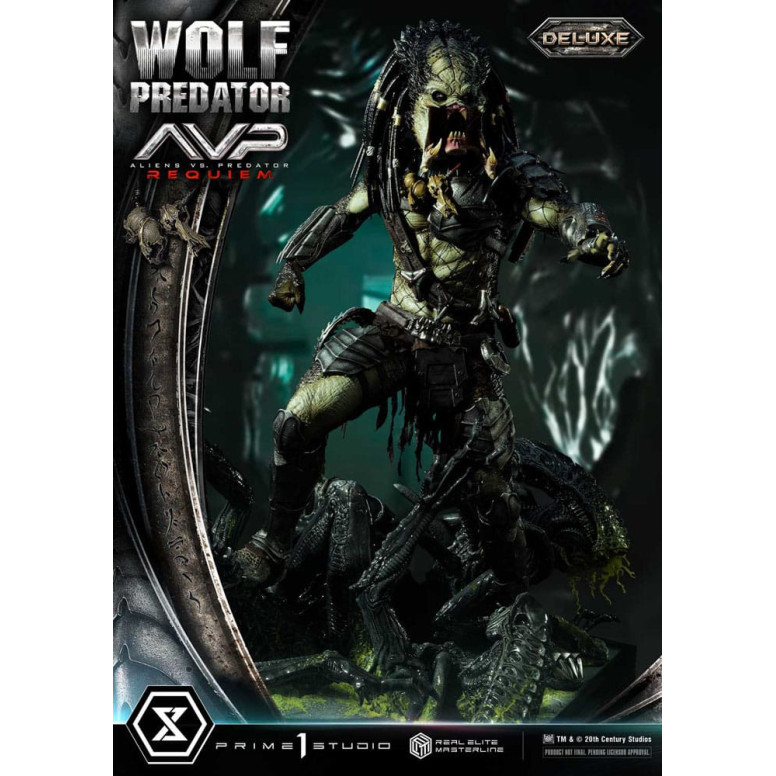 Prime 1 Studio - Alien vs. Predator Requiem - Wolf Predator Deluxe Bonus Ver. Serie Masterline Real Elite 1/3