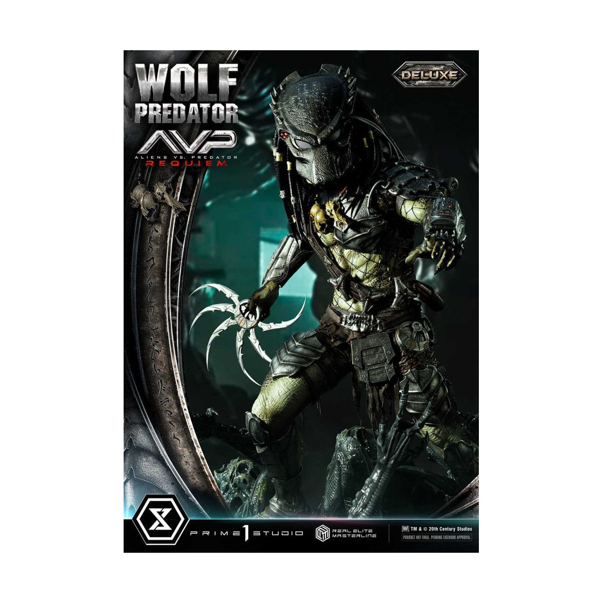 Prime 1 Studio - Alien vs. Predator Requiem - Wolf Predator Deluxe Bonus Ver. Serie Masterline Real Elite 1/3