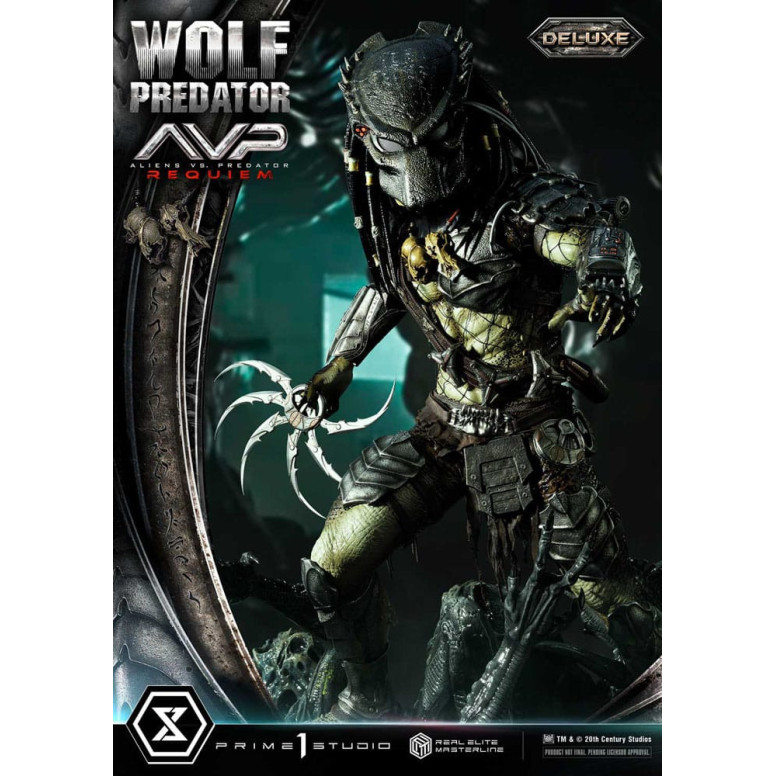 Prime 1 Studio - Alien vs. Predator Requiem - Wolf Predator Deluxe Bonus Ver. Serie Masterline Real Elite 1/3