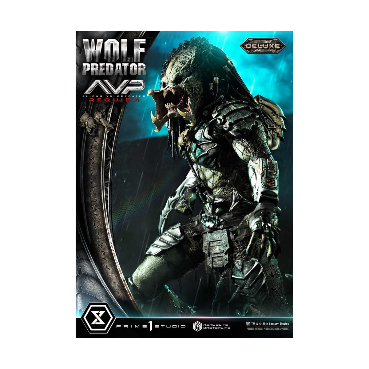 Prime 1 Studio - Alien vs. Predator Requiem - Wolf Predator Deluxe Bonus Ver. Serie Masterline Real Elite 1/3