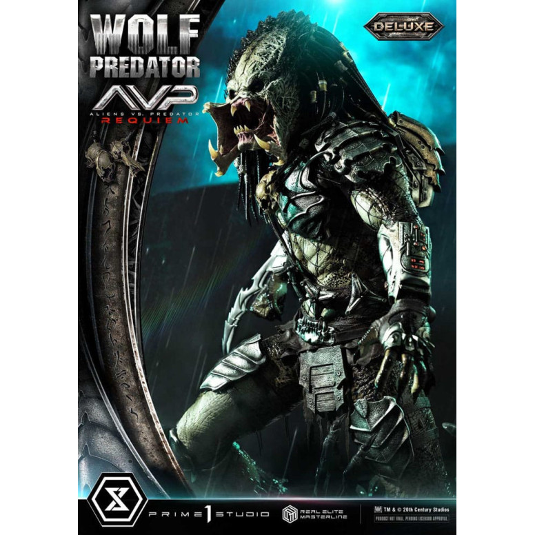 Prime 1 Studio - Alien vs. Predator Requiem - Wolf Predator Deluxe Bonus Ver. Serie Masterline Real Elite 1/3