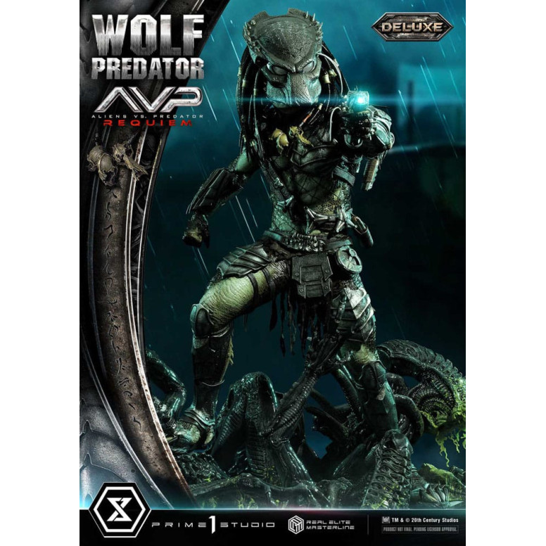 Prime 1 Studio - Alien vs. Predator Requiem - Wolf Predator Deluxe Bonus Ver. Serie Masterline Real Elite 1/3