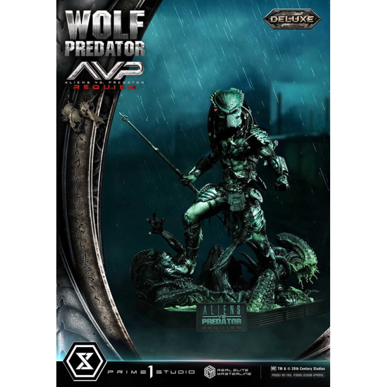 Prime 1 Studio - Alien vs. Predator Requiem - Wolf Predator Deluxe Bonus Ver. Serie Masterline Real Elite 1/3