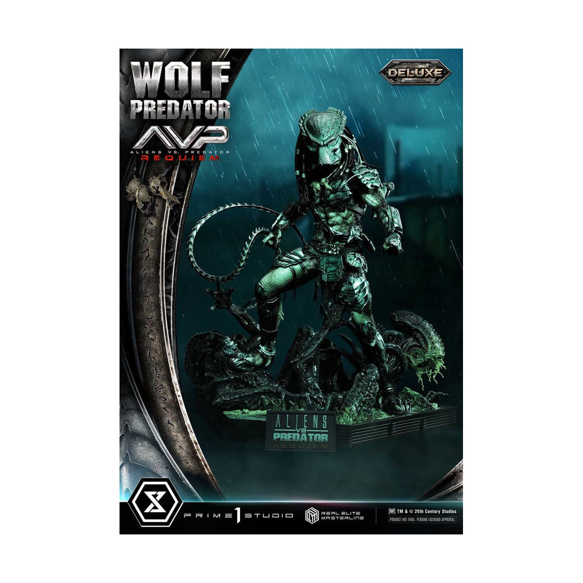 Prime 1 Studio - Alien vs. Predator Requiem - Wolf Predator Deluxe Bonus Ver. Serie Masterline Real Elite 1/3