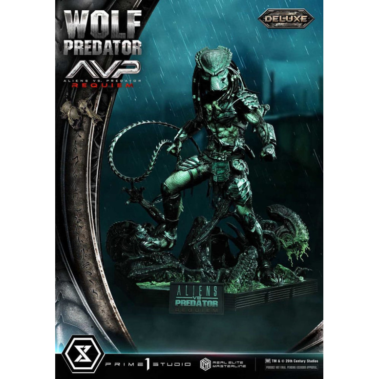 Prime 1 Studio - Alien vs. Predator Requiem - Wolf Predator Deluxe Bonus Ver. Serie Masterline Real Elite 1/3