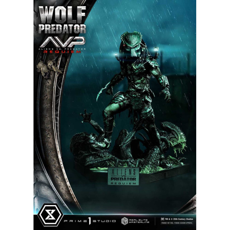 Prime 1 Studio - Alien vs. Predator Requiem - Wolf Predator Deluxe Bonus Ver. Serie Masterline Real Elite 1/3