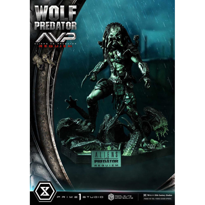 Prime 1 Studio - Alien vs. Predator Requiem - Wolf Predator Deluxe Bonus Ver. Serie Masterline Real Elite 1/3