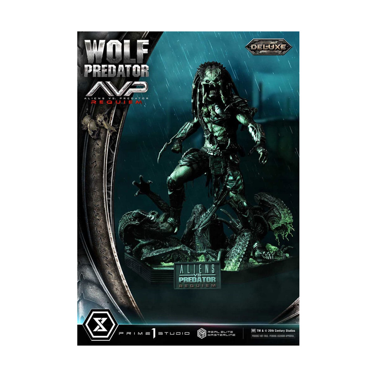 Prime 1 Studio - Alien vs. Predator Requiem - Wolf Predator Deluxe Bonus Ver. Serie Masterline Real Elite 1/3