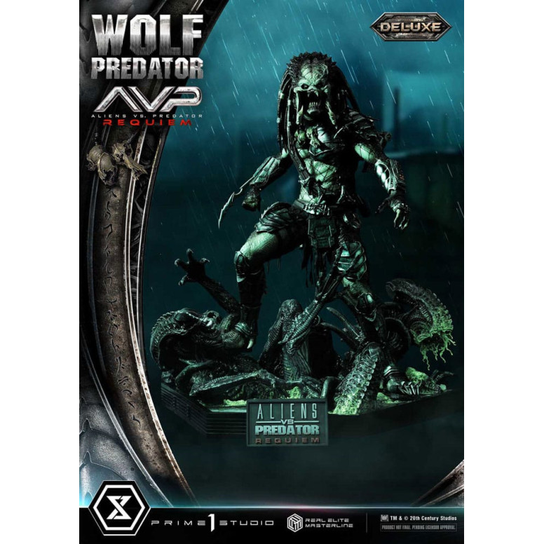 Prime 1 Studio - Alien vs. Predator Requiem - Wolf Predator Deluxe Bonus Ver. Serie Masterline Real Elite 1/3