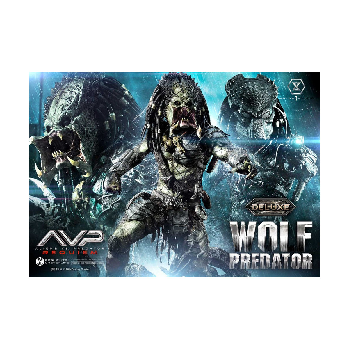 Prime 1 Studio - Alien vs. Predator Requiem - Wolf Predator Deluxe Bonus Ver. Serie Masterline Real Elite 1/3