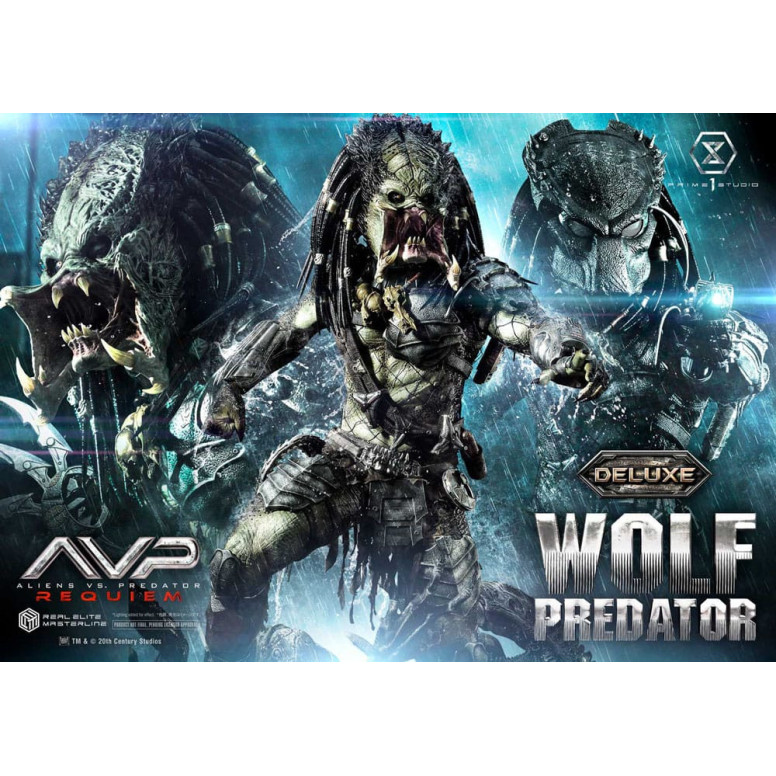Prime 1 Studio - Alien vs. Predator Requiem - Wolf Predator Deluxe Bonus Ver. Serie Masterline Real Elite 1/3