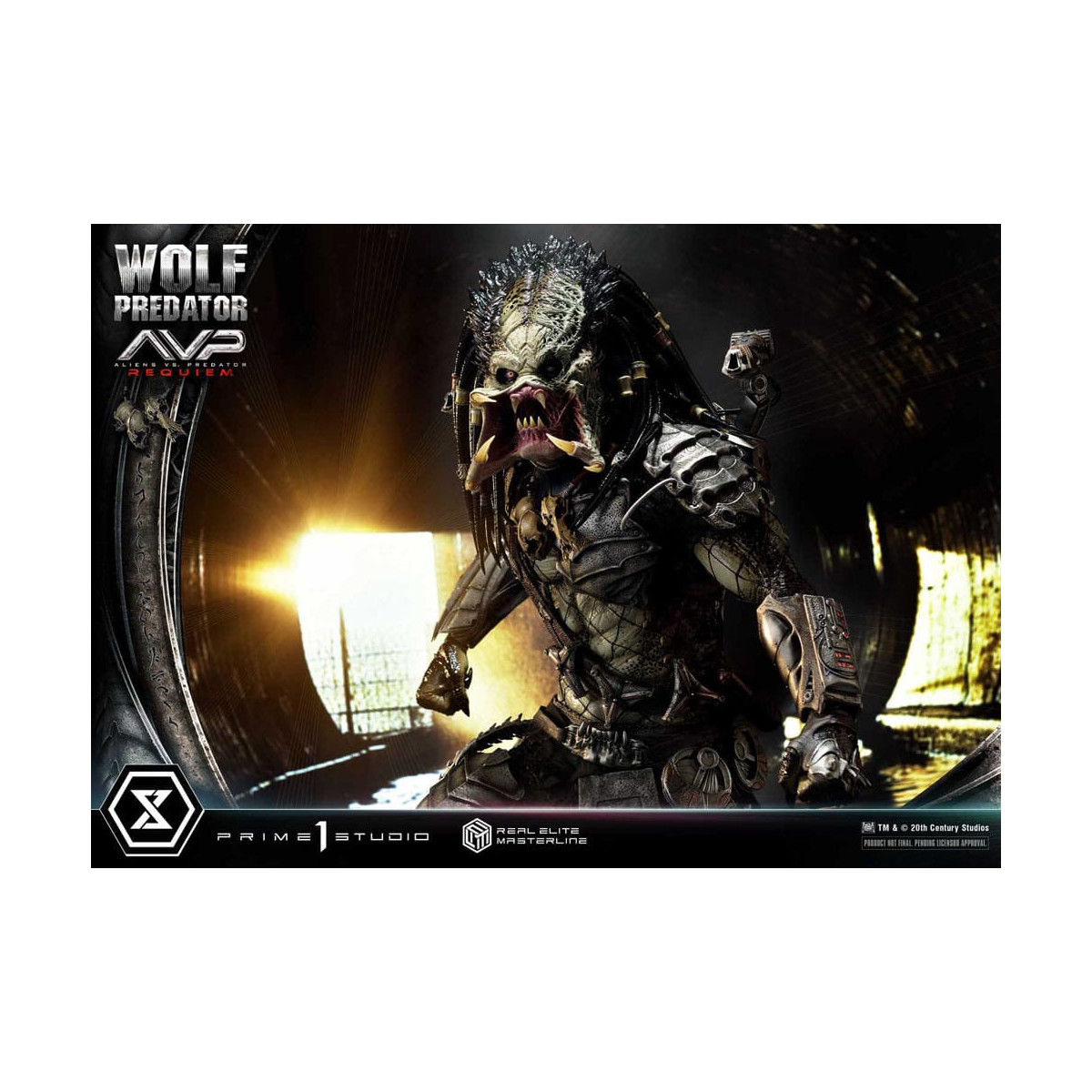Prime 1 Studio - Alien vs. Predator Requiem - Wolf Predator Deluxe Bonus Ver. Serie Masterline Real Elite 1/3