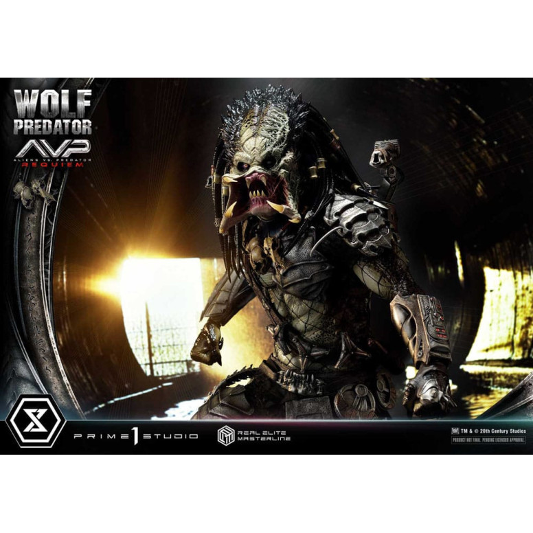Prime 1 Studio - Alien vs. Predator Requiem - Wolf Predator Deluxe Bonus Ver. Serie Masterline Real Elite 1/3