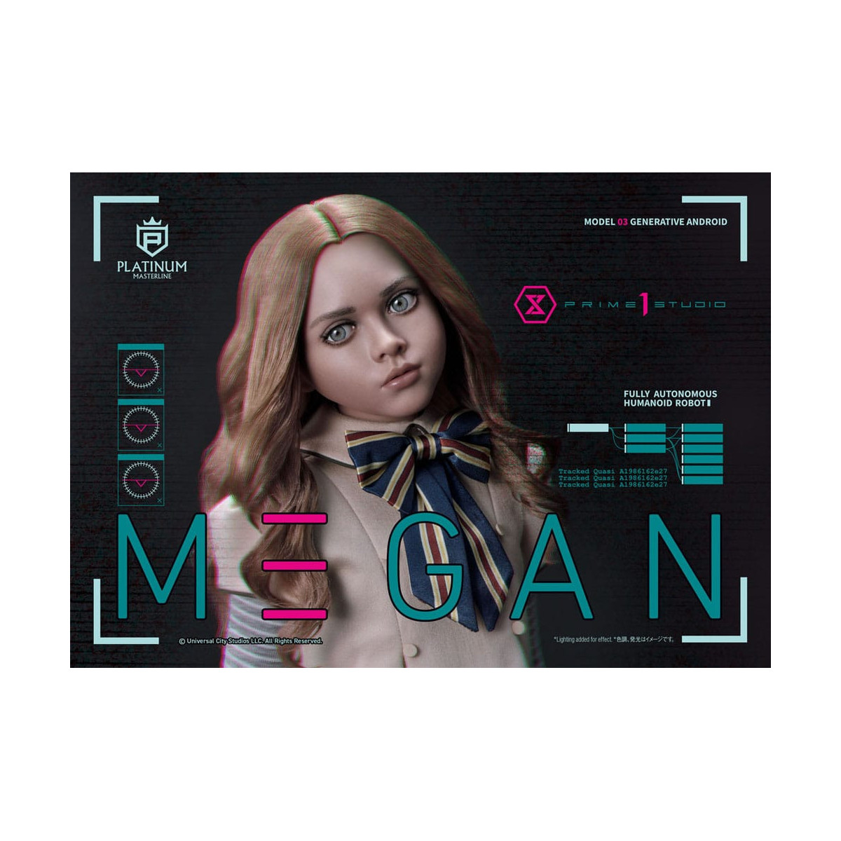 Prime 1 Studio - M3GAN - Megan Bonus Ver. Platino Masterline Serie 1/3