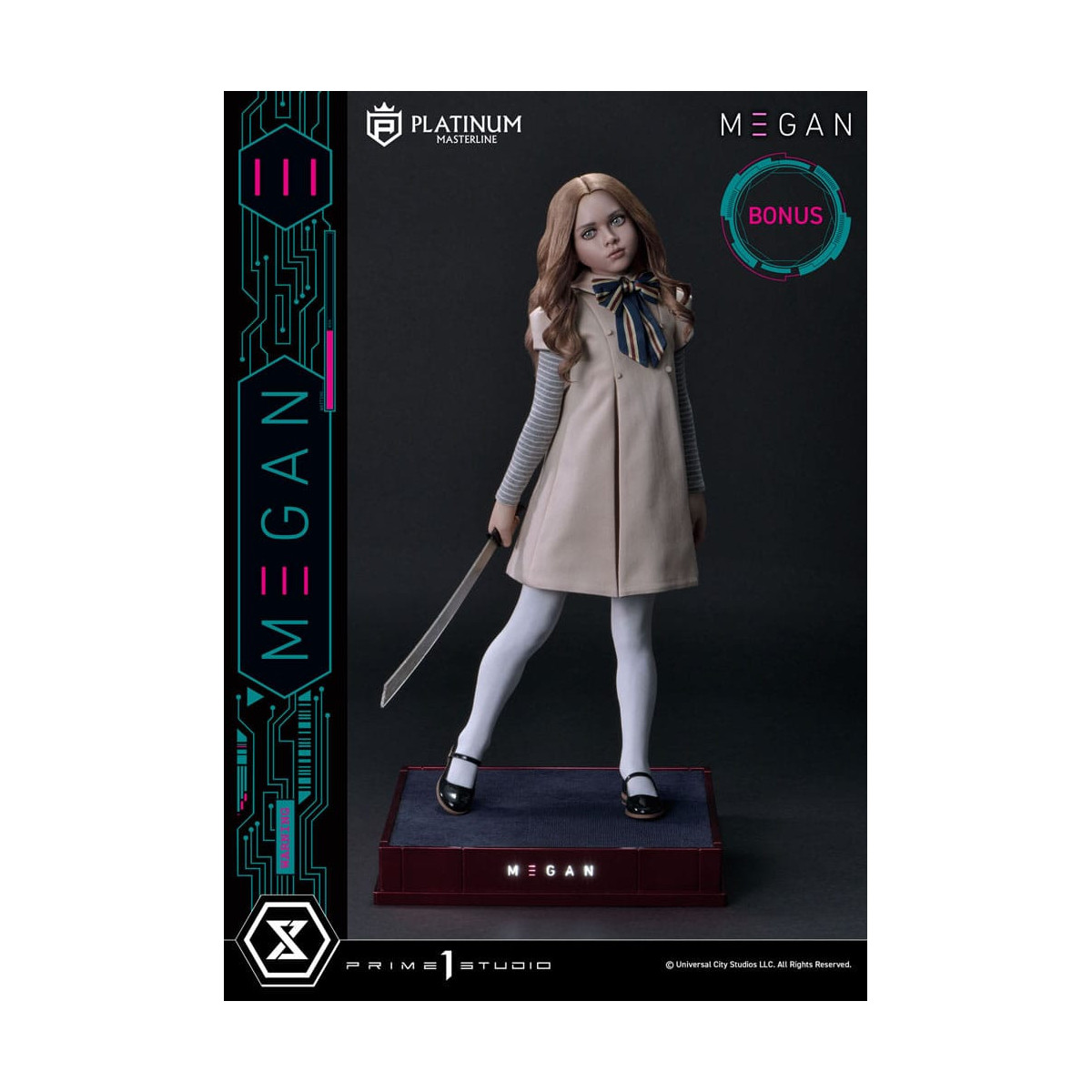 Prime 1 Studio - M3GAN - Megan Bonus Ver. Platino Masterline Serie 1/3