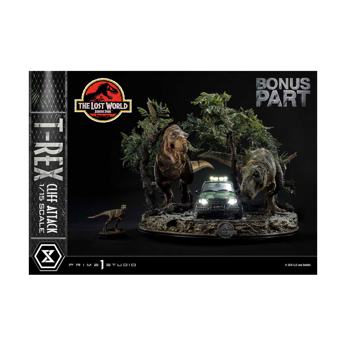 Prime 1 Studio - Jurassic Park il mondo perduto - Versione bonus dell'attacco alle scogliere Legacy Museum Collection 1/15