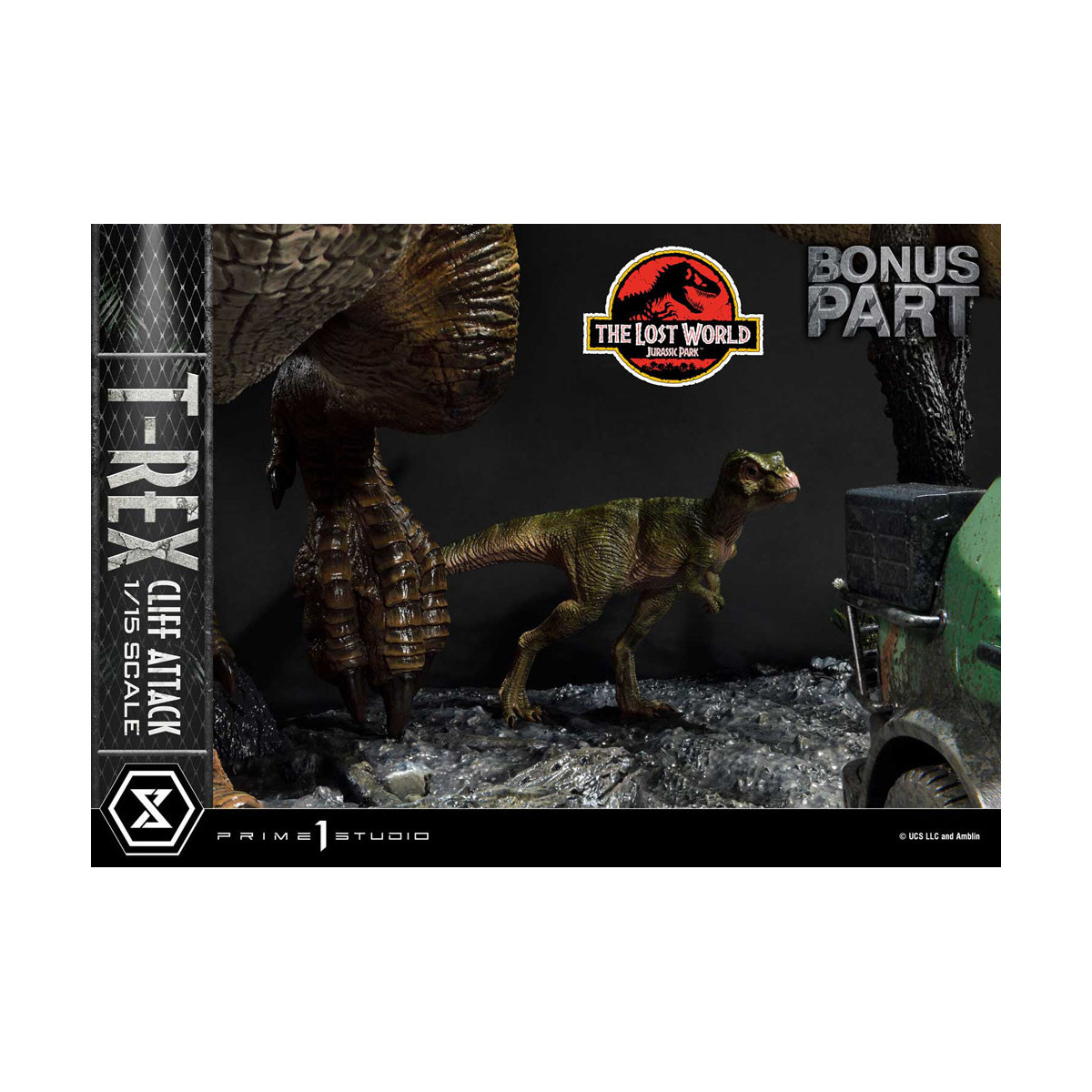 Prime 1 Studio - Jurassic Park il mondo perduto - Versione bonus dell'attacco alle scogliere Legacy Museum Collection 1/15