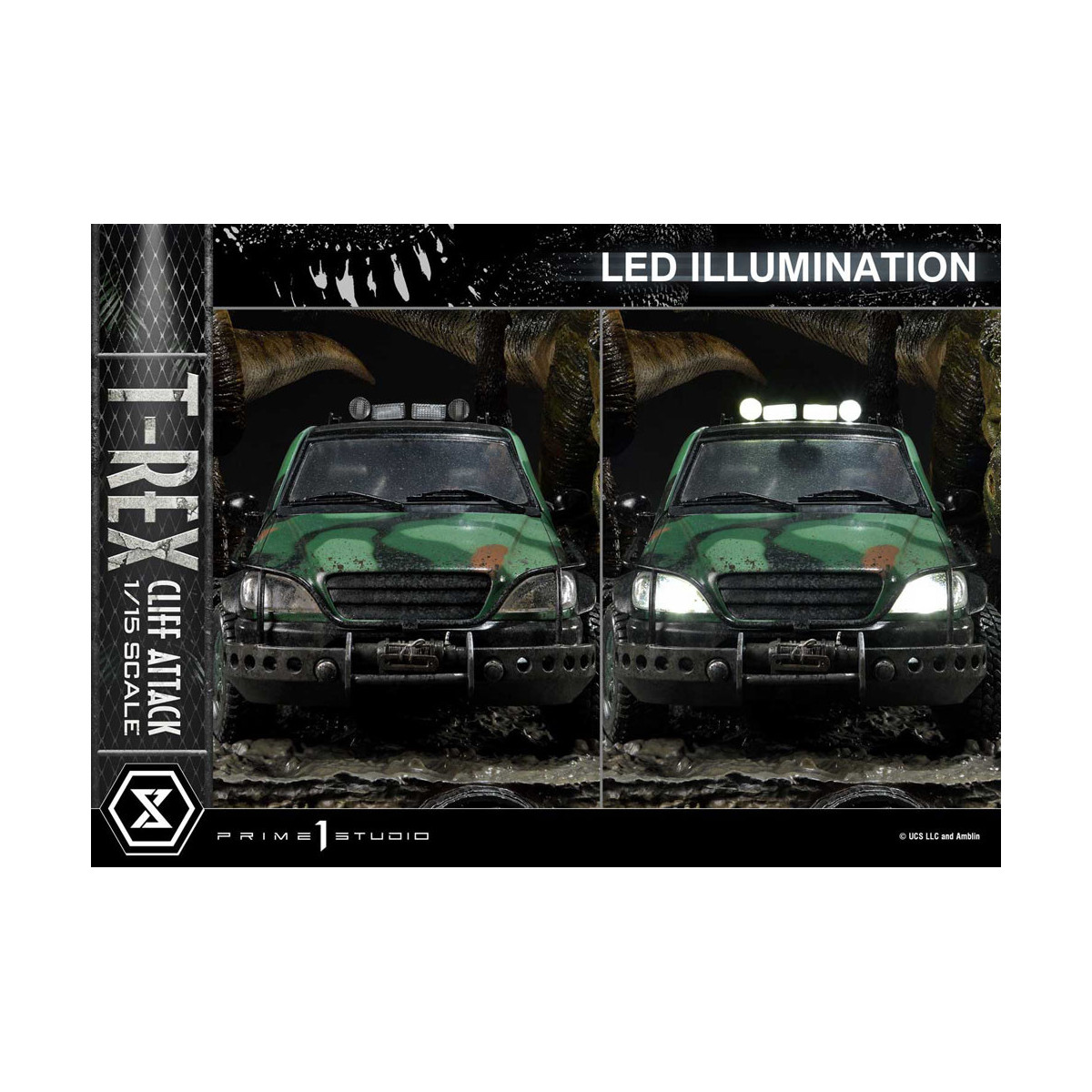 Prime 1 Studio - Jurassic Park il mondo perduto - Versione bonus dell'attacco alle scogliere Legacy Museum Collection 1/15