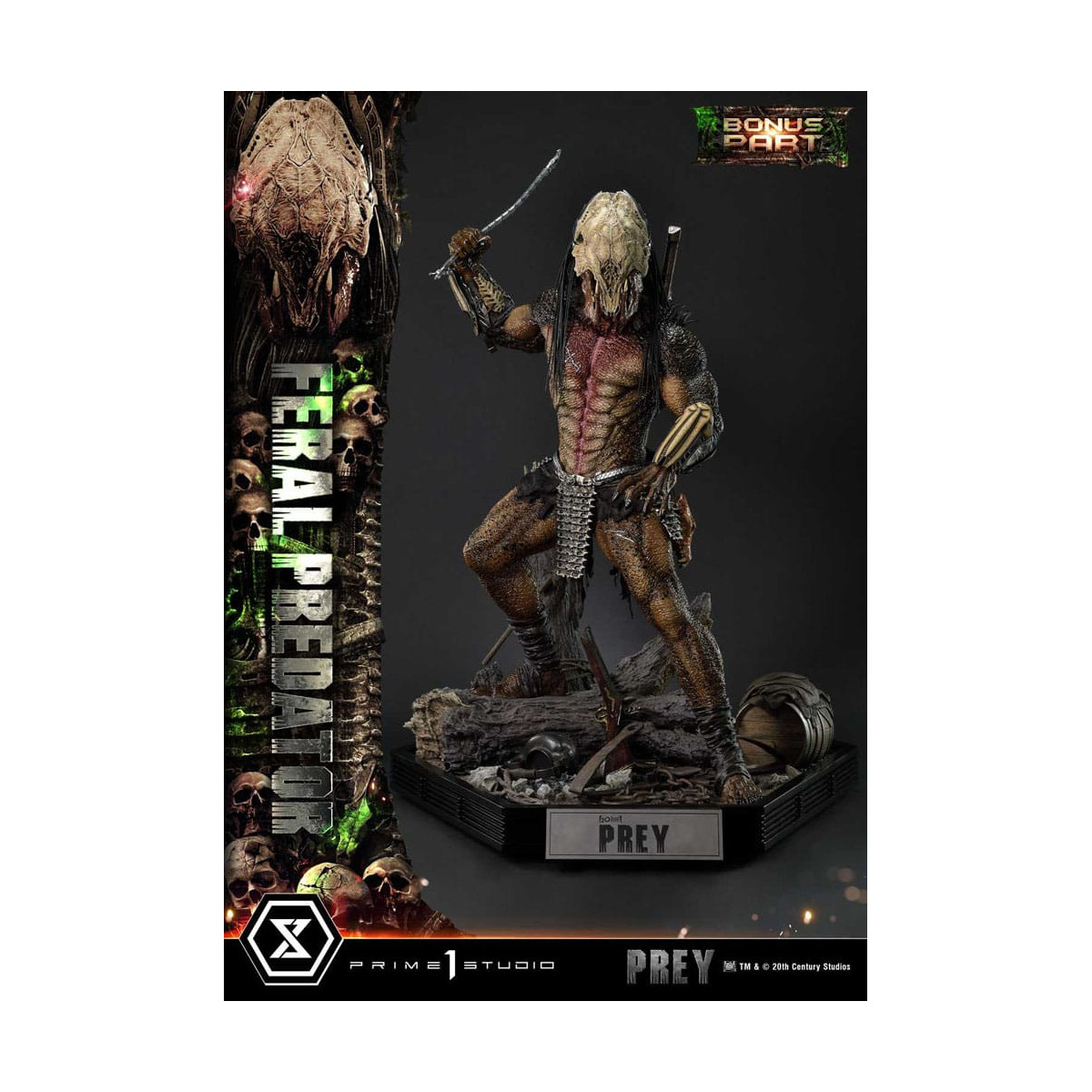 Prime 1 Studio - Prey - Feral Predator Deluxe Bonus Version Museum Masterline Series 1/3