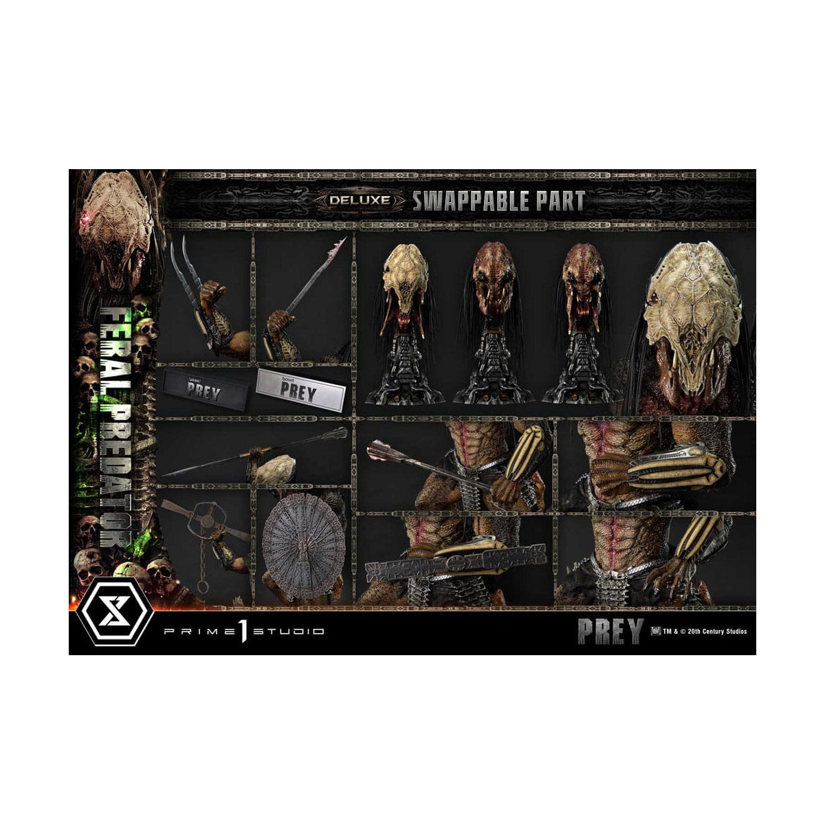 Prime 1 Studio - Prey - Feral Predator Deluxe Bonus Version Museum Masterline Series 1/3