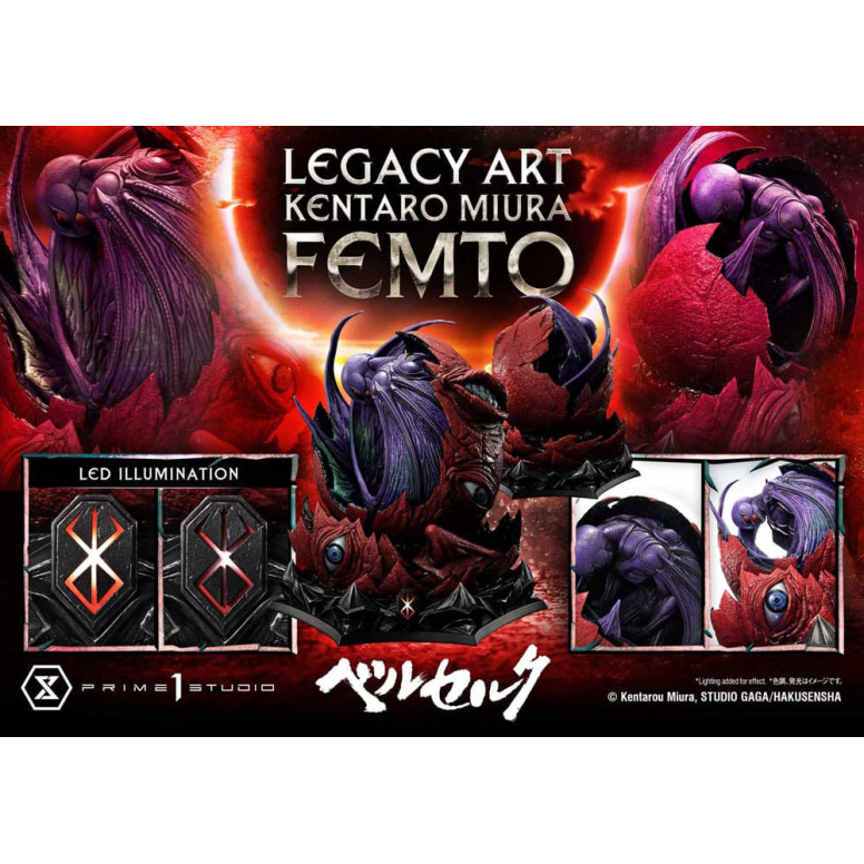 Prime 1 Studio Berserk - Statua di Kentaro Miura Legacy Art Berserker FEMTO versione bonus in scala 1/6