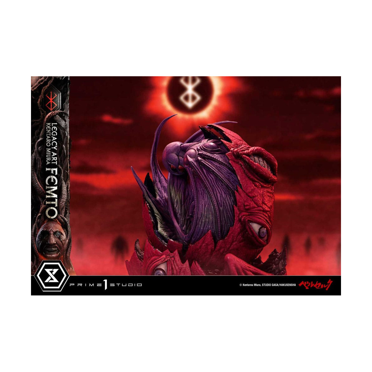 Prime 1 Studio Berserk - Statua di Kentaro Miura Legacy Art Berserker FEMTO versione bonus in scala 1/6