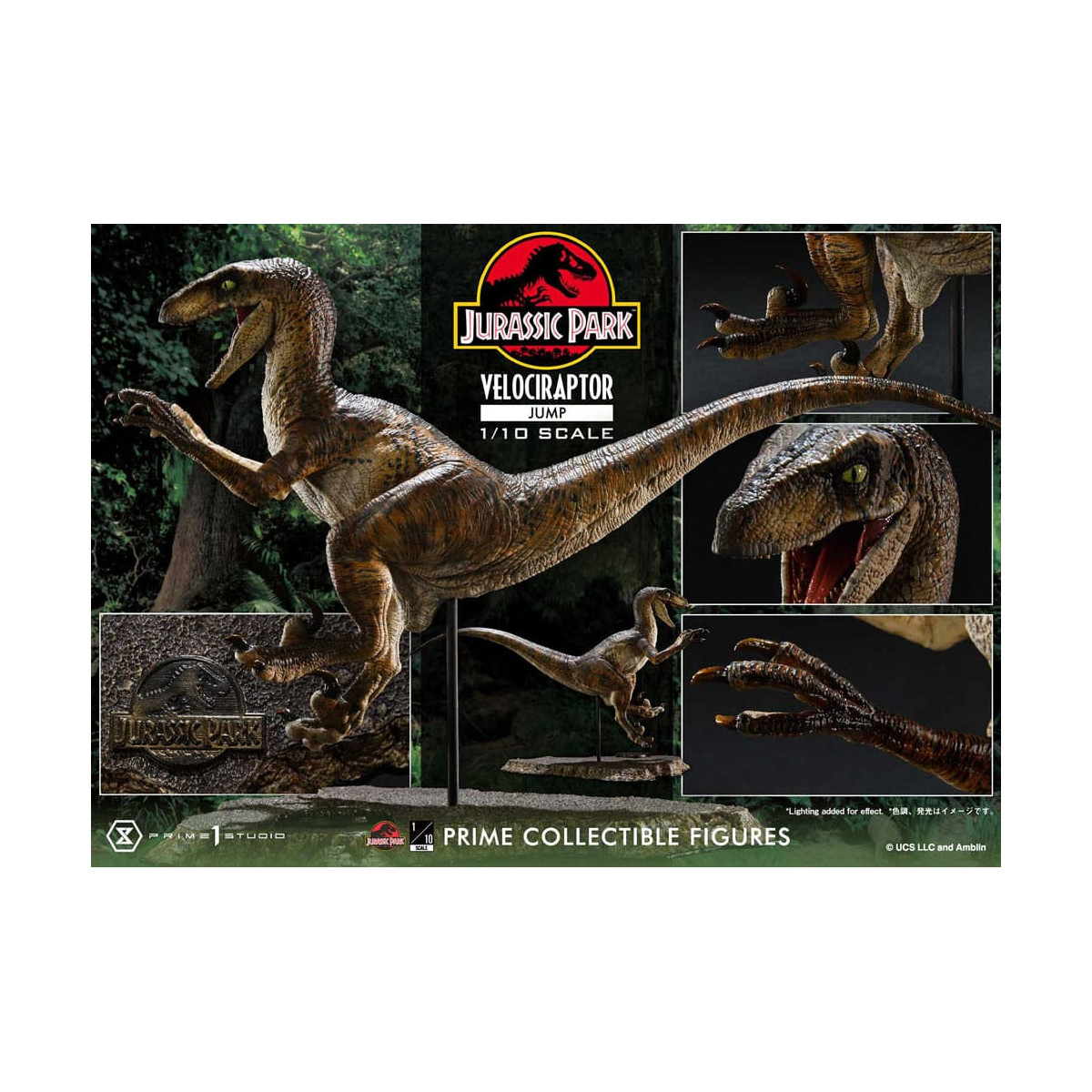 Prime 1 Studio - Jurassic Park - Prime Collectibles 1/10 Velociraptor Jump
